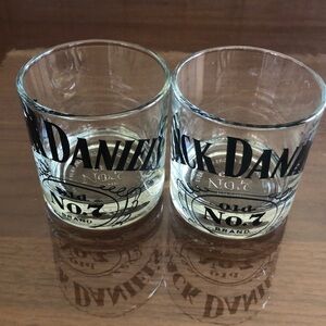 Jack Daniel’s whiskey glass set of 2